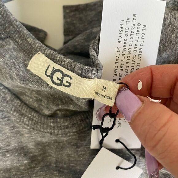 NEW UGG Steiner men’s loungewear set box pats & top gray blue size Medium - Picture 9 of 11